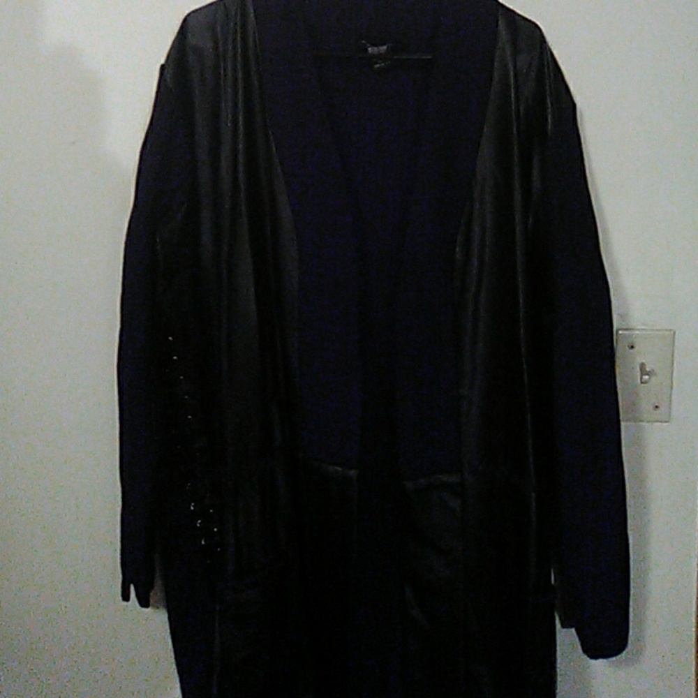 Sweater Leather Jacket